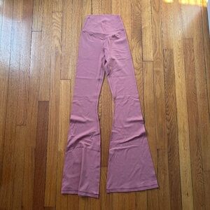 Real Me Pink High-Waisted Crossover Flare Leggings Women’s XS